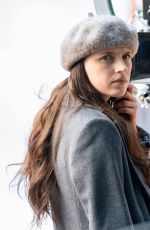 NELL TIGER FREE on the Set of Servant, Season 4 in Philadelphia 07/19/2022