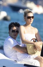 NICOLA PELTZ and Brooklyn Beckham Leaves Club 55 in Saint-Tropez 07/13/2022