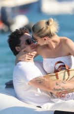 NICOLA PELTZ and Brooklyn Beckham Leaves Club 55 in Saint-Tropez 07/13/2022