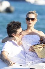NICOLA PELTZ and Brooklyn Beckham Leaves Club 55 in Saint-Tropez 07/13/2022