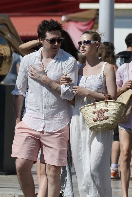 NICOLA PELTZ and Brooklyn Beckham Out in St Tropez 07/14/2022