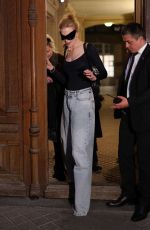 NICOLE KIDMAN Leaves Balenciaga New Couture Store in Paris 07/05/2022
