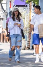 NICOLE MCPHERSON and Chicharito Javier Hernandez at Acai Bowl Cafe in Los Angeles 07/04/2022