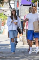 NICOLE MCPHERSON and Chicharito Javier Hernandez at Acai Bowl Cafe in Los Angeles 07/04/2022