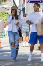 NICOLE MCPHERSON and Chicharito Javier Hernandez at Acai Bowl Cafe in Los Angeles 07/04/2022
