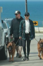 NICOLE RICHIE and Joel Madden Out with Their Dogs at Summerland Beach 07/03/2022