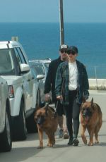 NICOLE RICHIE and Joel Madden Out with Their Dogs at Summerland Beach 07/03/2022