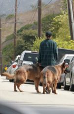 NICOLE RICHIE and Joel Madden Out with Their Dogs at Summerland Beach 07/03/2022