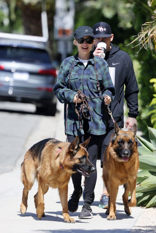 NICOLE RICHIE and Joel Madden Out with Their Dogs in Santa Barbara 07/02/2022