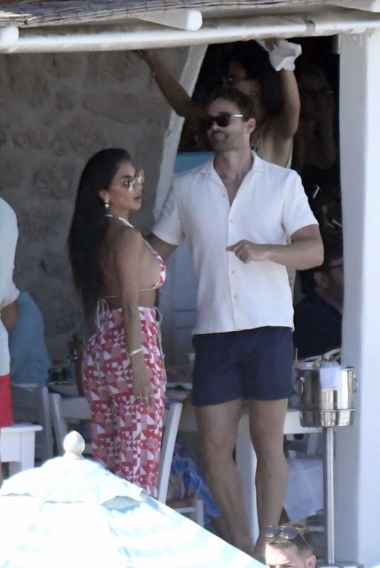 NICOLE SCHERZINGER and Thom Evans on Vacation in Mykonos 06/30/2022