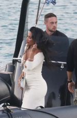 NICOLE SCHERZINGER on Her 44th Birthday Celebrations with Thom Evans and Friends in Mykonos 07/04/2022