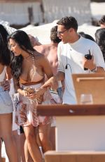 NICOLE SCHERZINGER Out at Principote Beach in Mykonos 07/02/2022