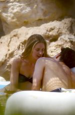 OLIVIA PALERMO and Johannes Huebl at a Beach of Portinax in Ibiza 07/28/2022