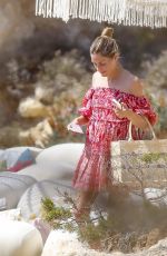 OLIVIA PALERMO and Johannes Huebl at a Beach of Portinax in Ibiza 07/28/2022