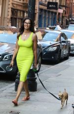 PADMA LAKSHMI Out with Her dog Divina in New York 07/02/2022