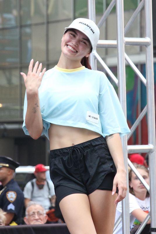 PARIS BERELC aat Fitness in Times Square with Phantom Fitness in New York 07/21/2022