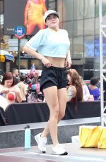 PARIS BERELC at Fitness in Times Square with Phantom Fitness in New York 07/21/2022