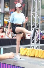 PARIS BERELC at Fitness in Times Square with Phantom Fitness in New York 07/21/2022