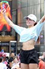 PARIS BERELC at Fitness in Times Square with Phantom Fitness in New York 07/21/2022