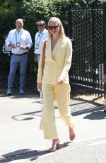 POPPY DELEVINGNE Arrives at Wimbledon Men