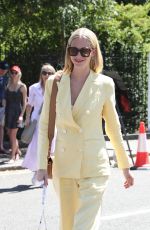 POPPY DELEVINGNE Arrives at Wimbledon Men
