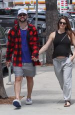 Pregnant ASHLEY GREENE and Paul Khoury Out for Lunch in Studio City 07/28/2022