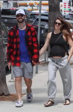 Pregnant ASHLEY GREENE and Paul Khoury Out for Lunch in Studio City 07/28/2022