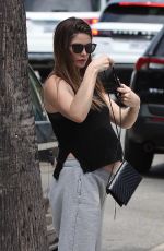 Pregnant ASHLEY GREENE and Paul Khoury Out for Lunch in Studio City 07/28/2022
