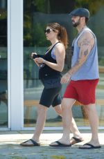 Pregnant ASHLEY GREENE and Paul Khoury Out in Sherman Oaks 06/29/2022