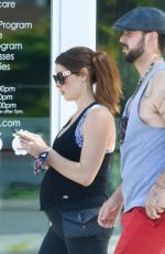 Pregnant ASHLEY GREENE and Paul Khoury Out in Sherman Oaks 06/29/2022