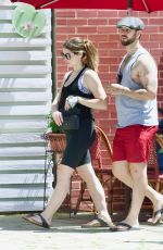 Pregnant ASHLEY GREENE and Paul Khoury Out in Sherman Oaks 06/29/2022