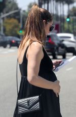 Pregnant ASHLEY GREENE Out and About in Beverly Hills 07/27/2022