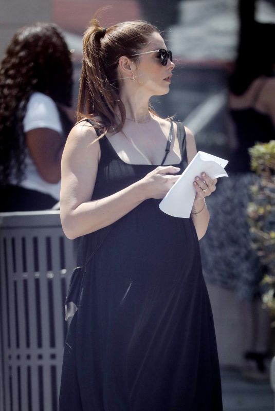 Pregnant ASHLEY GREENE Out and About in Beverly Hills 07/27/2022