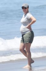Pregnant HEIDI MONTAG Out at a Beach in Los Angeles 07/20/2022