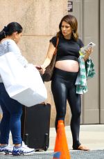 Pregnant HILARIA BALDWIN Out and About in New York 07/27/2022