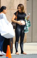 Pregnant HILARIA BALDWIN Out and About in New York 07/27/2022