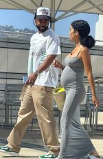 Pregnant JHENE AIKO and Big Sean Out in Beverly Hills 07/02/2022