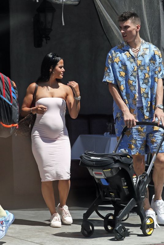 Pregnant KATYA ELISE HENRY and Tyler Herro Out with Their Baby in in Los Angeles 07/12/2022