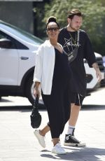 Pregnant LEONA LEWIS and Dennis Jauch on a Lunch Date in Los Angeles 07/21/2022
