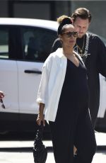 Pregnant LEONA LEWIS and Dennis Jauch on a Lunch Date in Los Angeles 07/21/2022