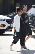Pregnant LEONA LEWIS and Dennis Jauch on a Lunch Date in Los Angeles 07/21/2022