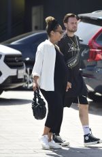 Pregnant LEONA LEWIS and Dennis Jauch on a Lunch Date in Los Angeles 07/21/2022