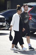 Pregnant LEONA LEWIS and Dennis Jauch on a Lunch Date in Los Angeles 07/21/2022