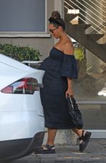 Pregnant LEONA LEWIS and Dennis Jauch Visit a Medical Building in Los Angeles 07/20/2022