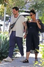 Pregnant LEONA LEWIS and Dennis Jauch Visit a Medical Building in Los Angeles 07/20/2022