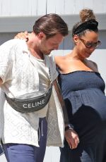 Pregnant LEONA LEWIS and Dennis Jauch Visit a Medical Building in Los Angeles 07/20/2022
