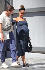 Pregnant LEONA LEWIS and Dennis Jauch Visit a Medical Building in Los Angeles 07/20/2022