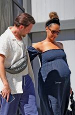 Pregnant LEONA LEWIS and Dennis Jauch Visit a Medical Building in Los Angeles 07/20/2022