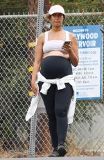 Pregnant LEONA LEWIS Out Hiking at Lake Hollywood Resovoir in Los Angeles 07/06/2022