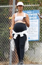 Pregnant LEONA LEWIS Out Hiking at Lake Hollywood Resovoir in Los Angeles 07/06/2022